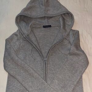 Brandy Melville Heather Gray Knit Hoodie